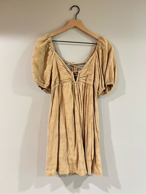 Mustard Seed Yellow Dress Romper Size Medium 100% cotton romper